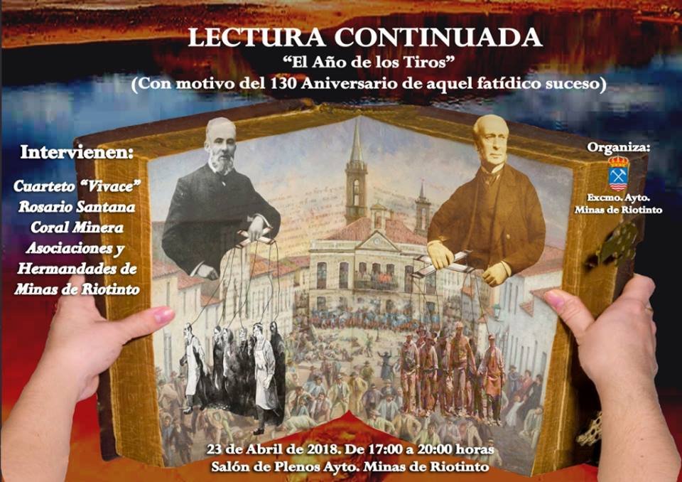 Riotinto acoge este lunes una lectura continuada sobre el Año de los Tiros