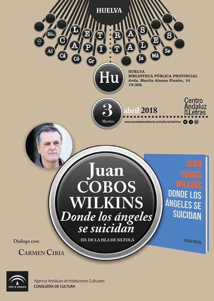 Cobos Wilkins presenta su nuevo libro este martes en la Biblioteca Provincial