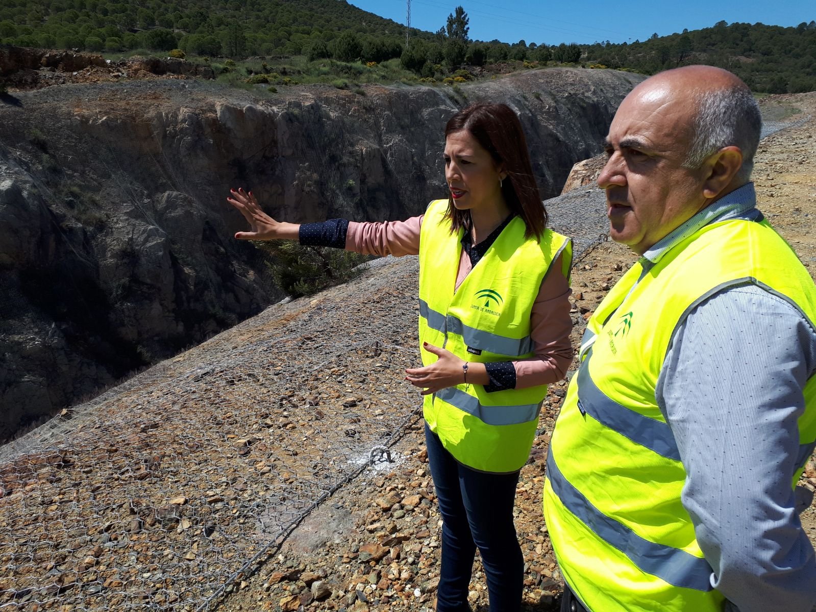 Las obras de emergencia en la A-476 alcanzan el 20% de su ejecución