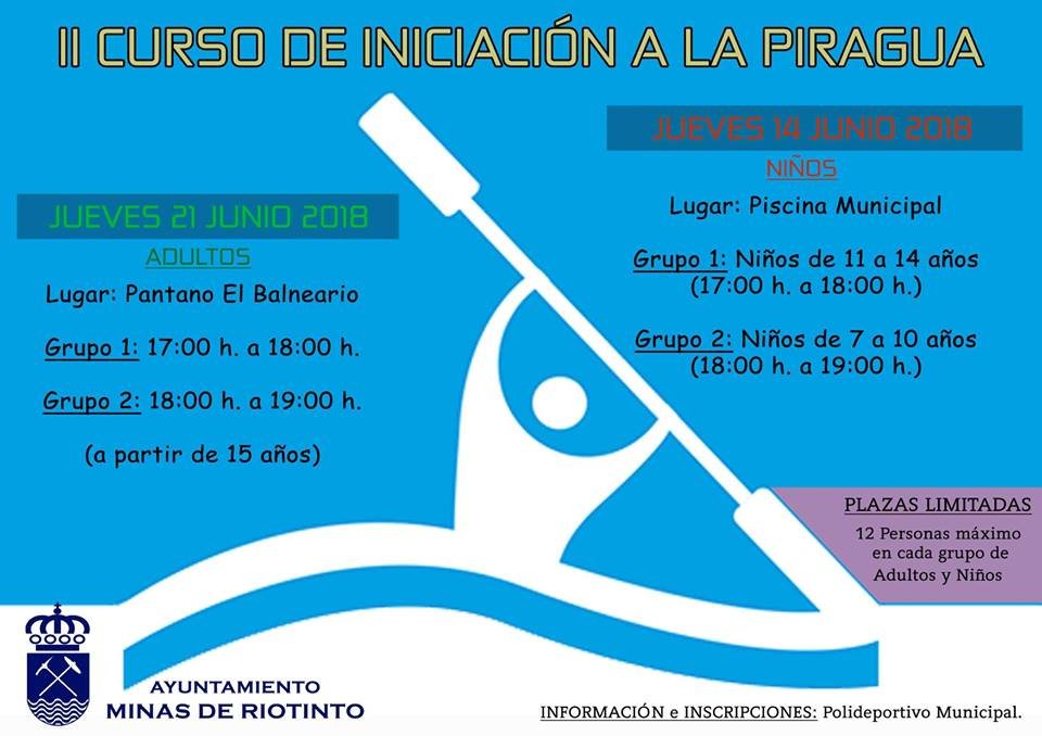 Riotinto convoca su II Curso de Iniciación a la Piragua