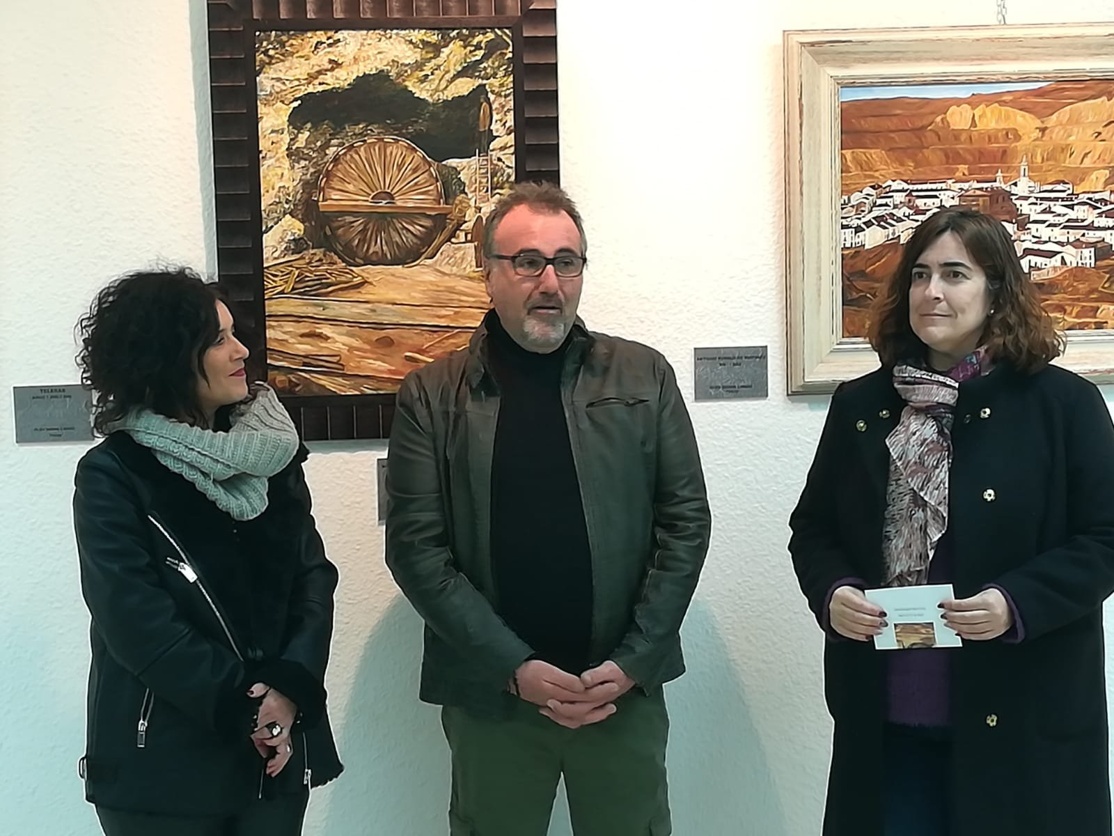 El riotinteño Juan Manuel Remesal lleva las minas a Aljaraque a través de su pintura