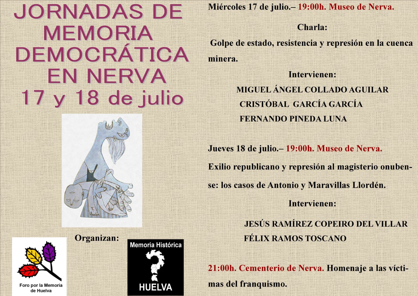 Convocan unas jornadas sobre la represión franquista en la Cuenca Minera