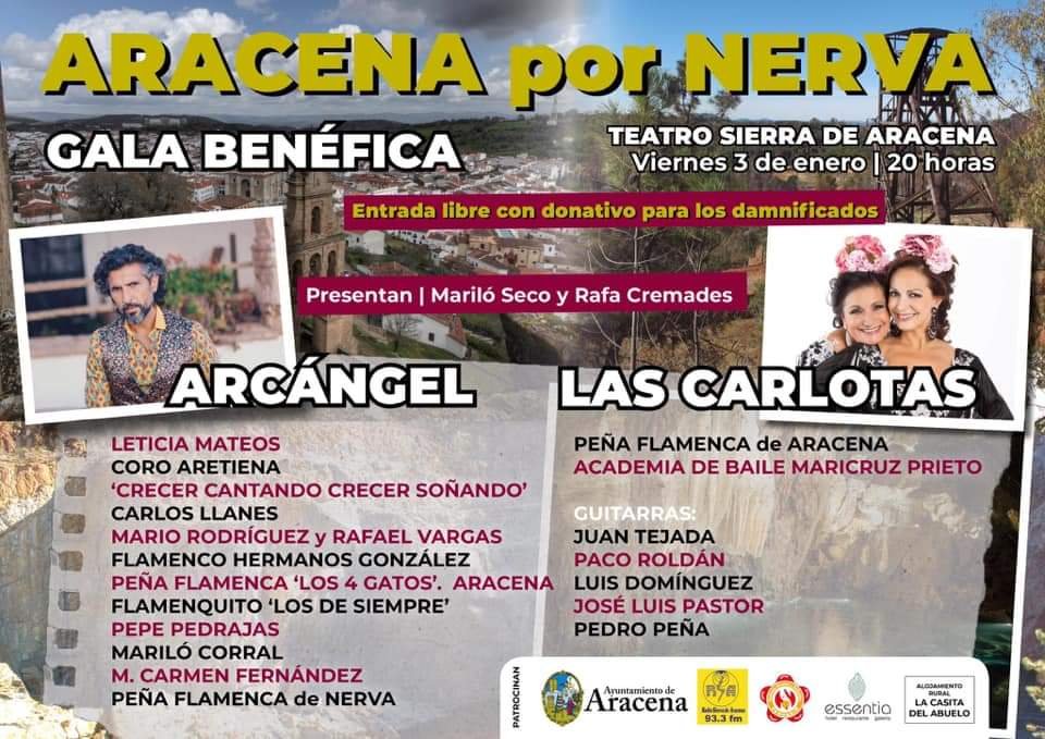 Artistas de renombre se unen para ayudar a los damnificados por la riada de Nerva