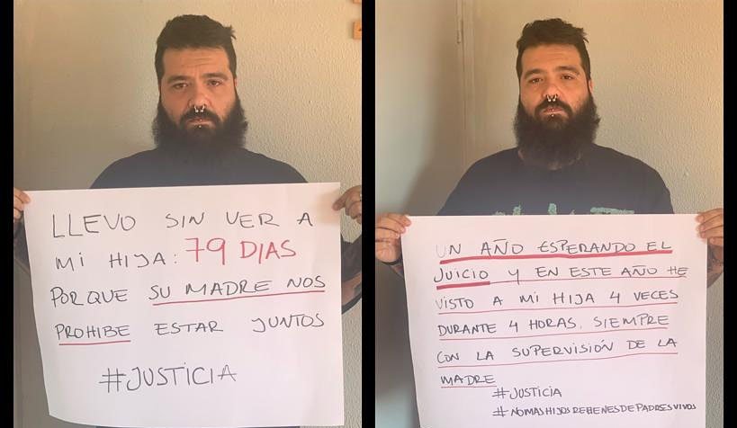 Un vecino de Riotinto iniciará una sentada en el juzgado para que le dejen ver a su hija