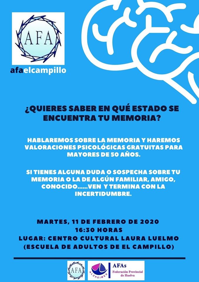 Invitan a los onubenses a conocer el estado de su memoria