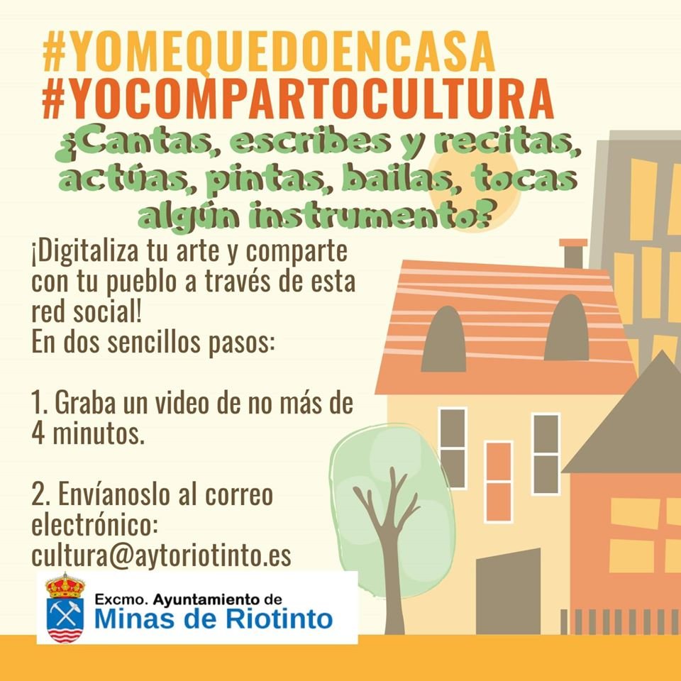 El Ayuntamiento de Riotinto recopila vídeos de artistas locales para difundirlos por la red