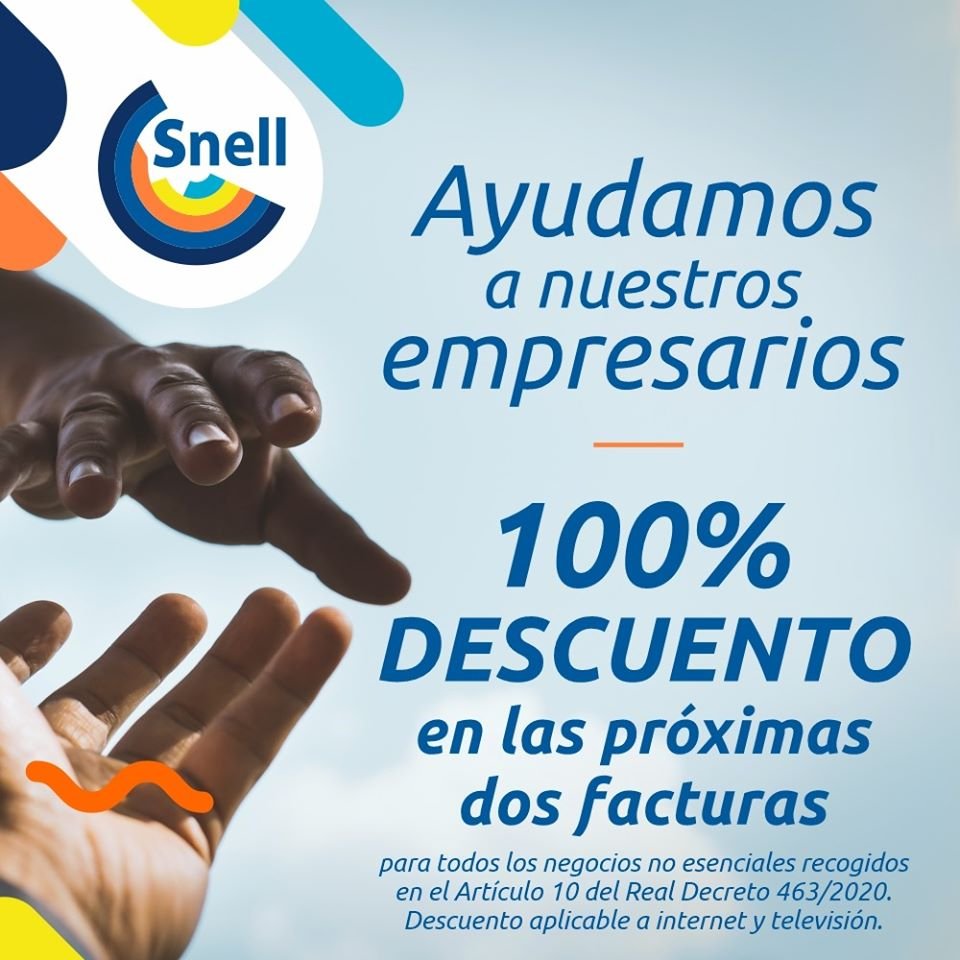 Snell descontará el 100% en los servicios de Internet y televisión a las empresas afectadas por el Covid