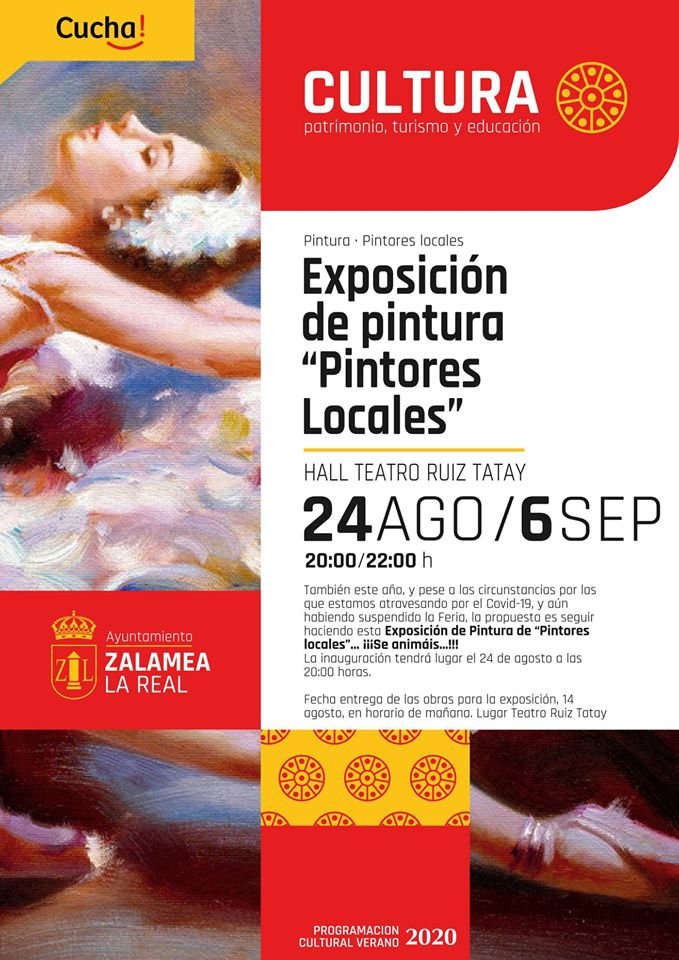 El covid no puede con la exposición de pintores locales de Zalamea