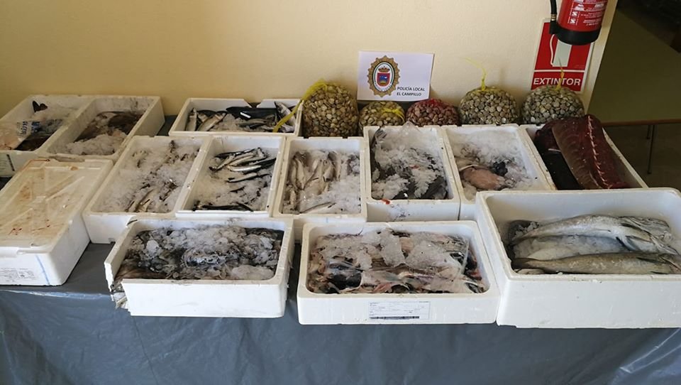 La Policía Local de El Campillo interviene contra la venta ilegal de pescado