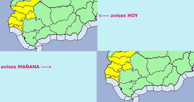 La Cuenca Minera, de nuevo en aviso amarillo por lluvias