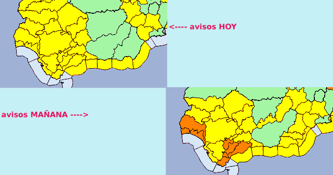 Elevan a nivel naranja el aviso por lluvias en la Cuenca Minera