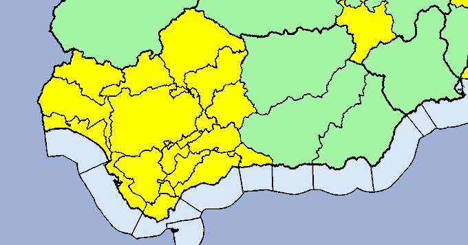 La Cuenca Minera estará este miércoles en aviso amarillo por lluvia y tormentas