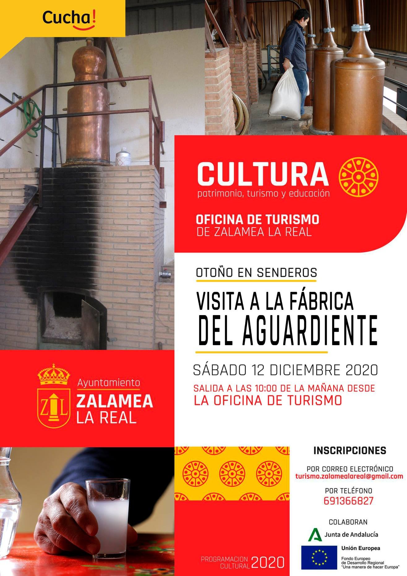 Zalamea programa una visita a la fábrica de aguardientes este sábado