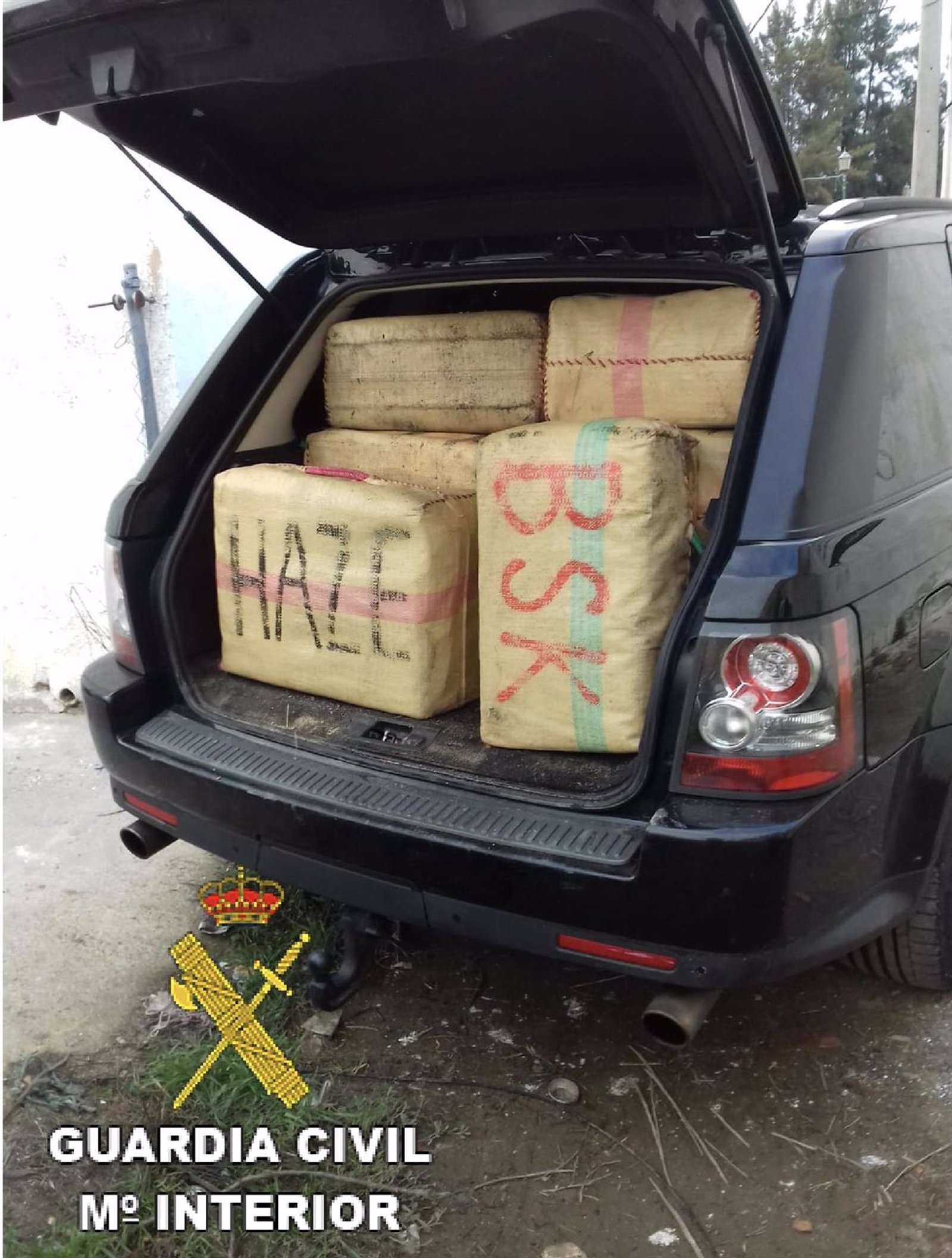 Detenido con 500 kilos de hachís en un coche en Pozo del Camino