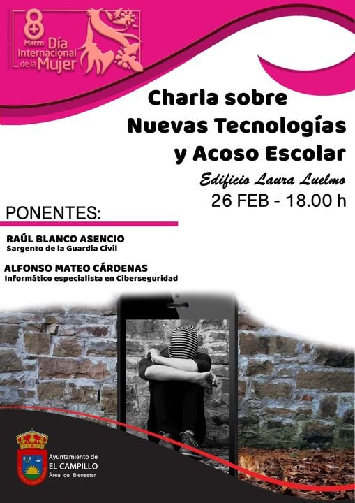 Ofrecen una charla sobre ciberseguridad y acoso escolar en el centro Laura Luelmo