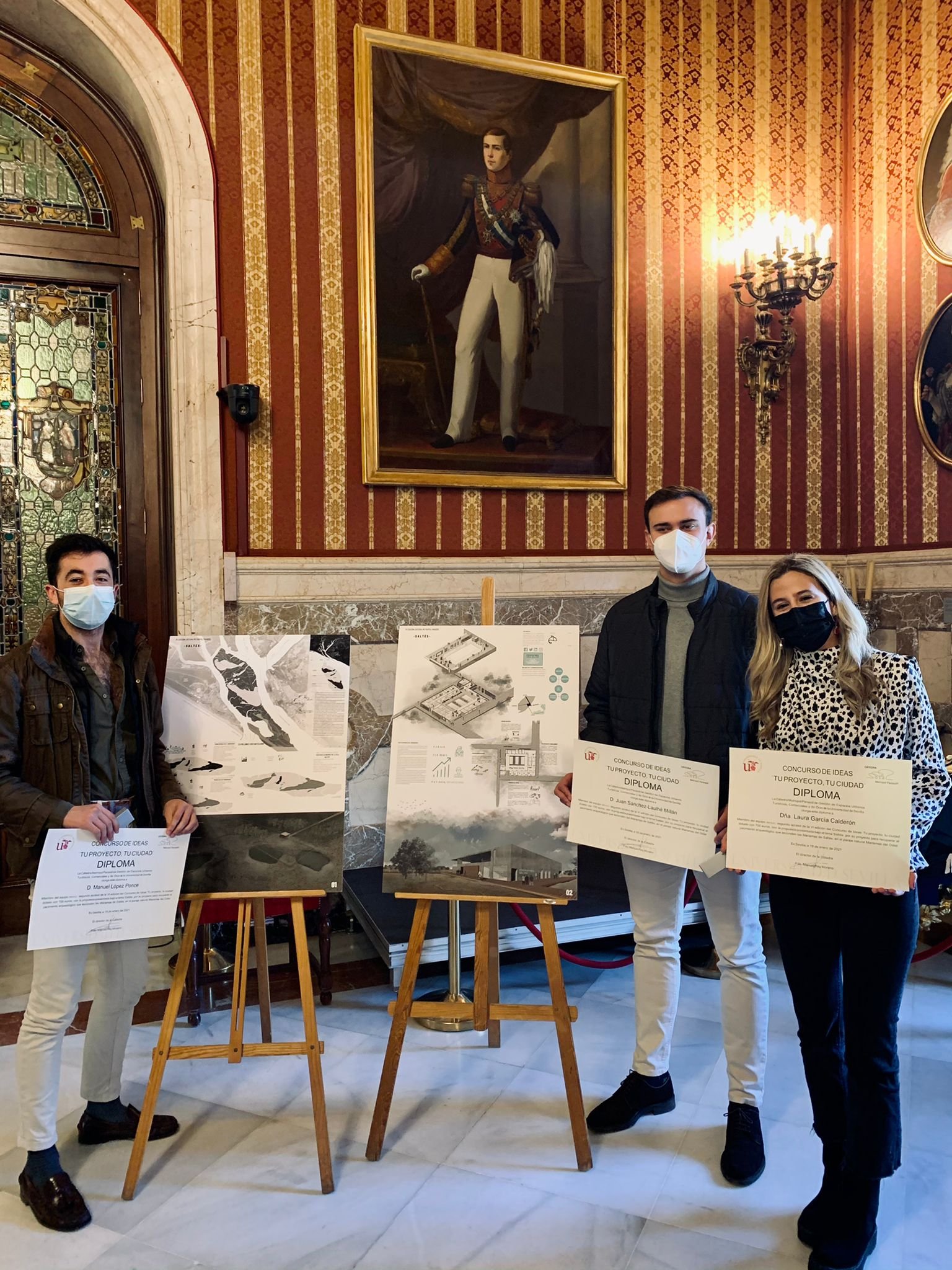 Tres jóvenes de Huelva logran un premio nacional con un proyecto para Isla Saltés