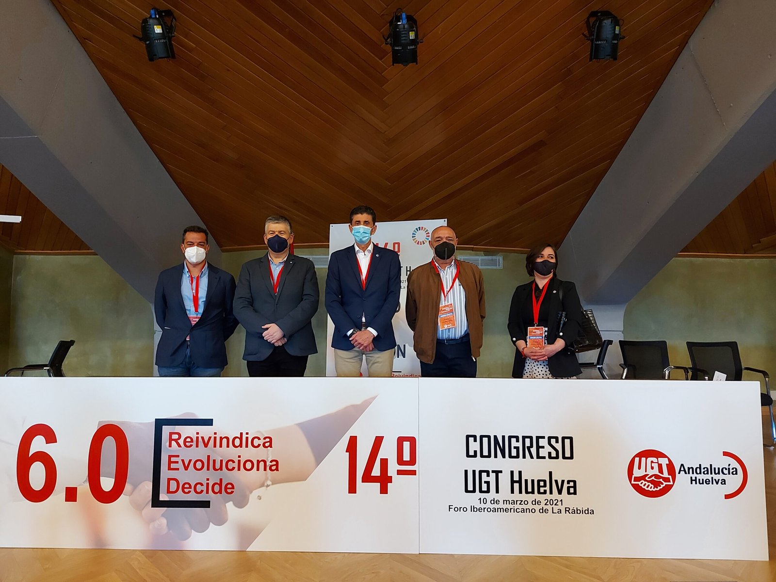 Sebastián Donaire es reelegido como secretario general de UGT Huelva
