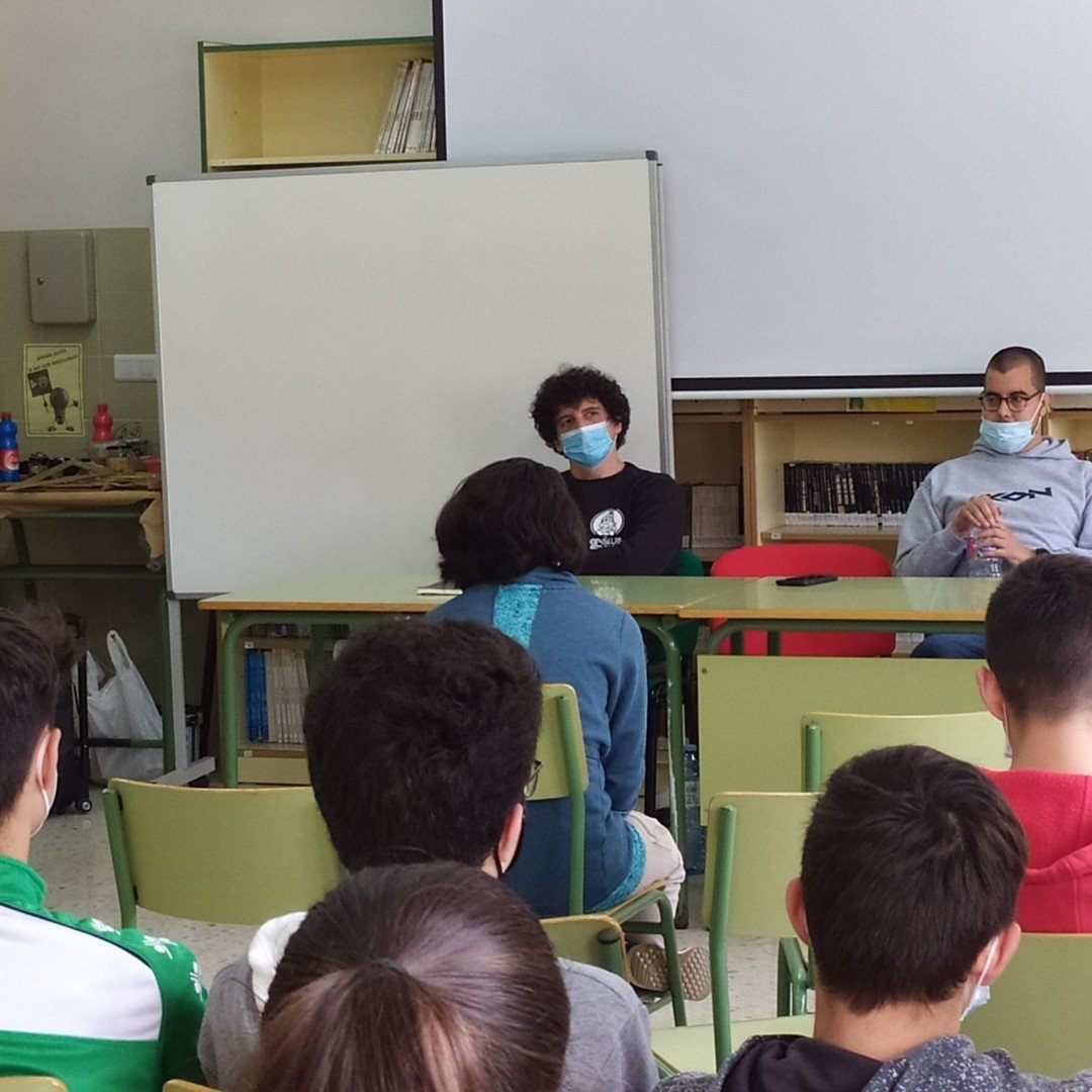 El IES Cuenca Minera culmina el programa ‘Impulsa’ con dos excampeones