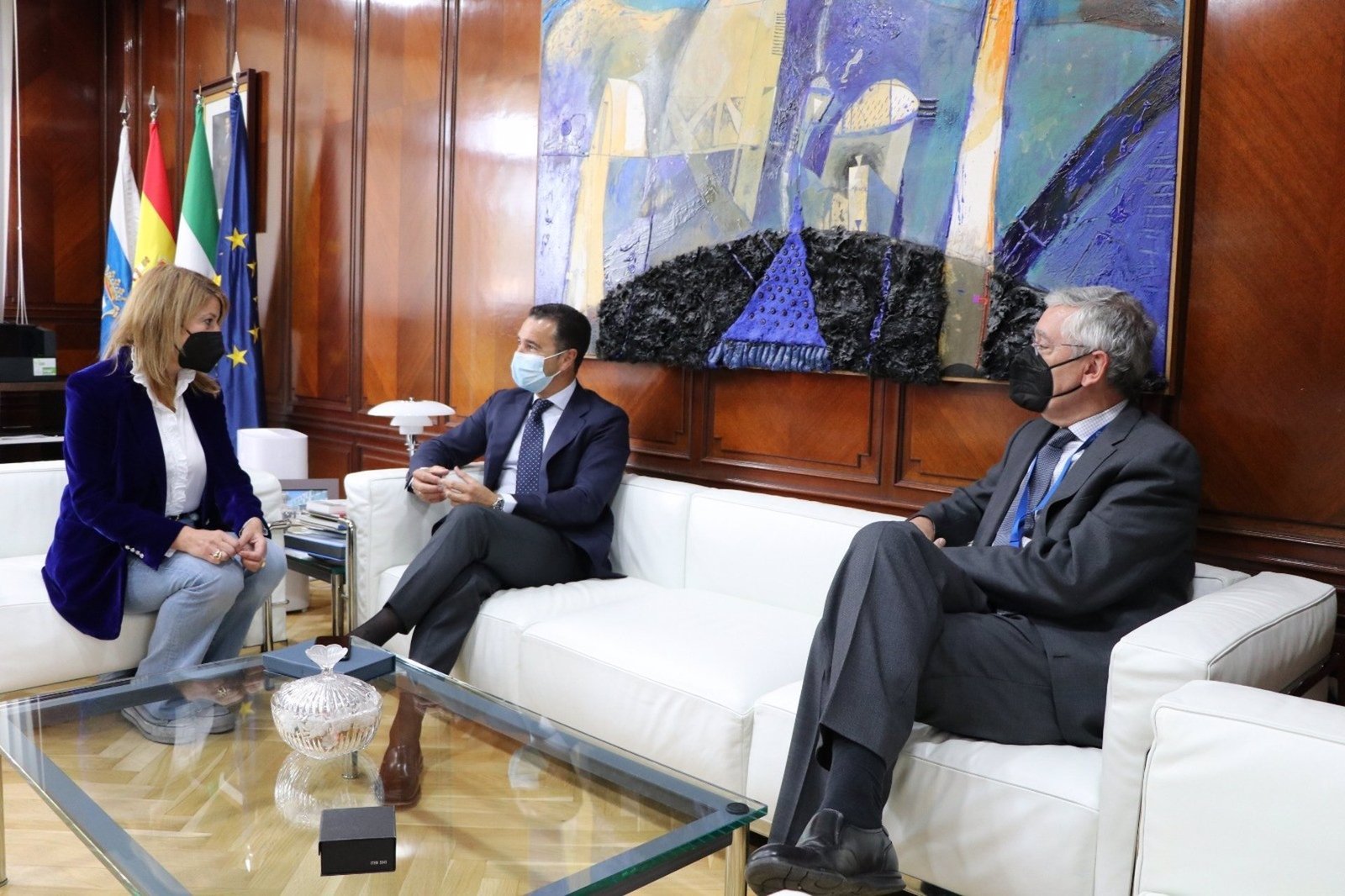 La presidenta del Puerto repasa proyectos de Movilidad con Felipe Arias