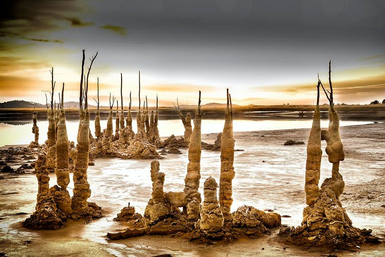 Cómo los residuos han creado arte en la balsa de lodos más grande de Europa