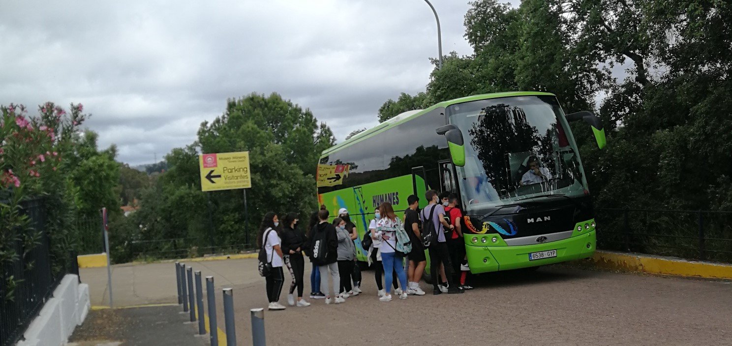 Los grupos escolares vuelven al Parque Minero de Riotinto después de 427 días
