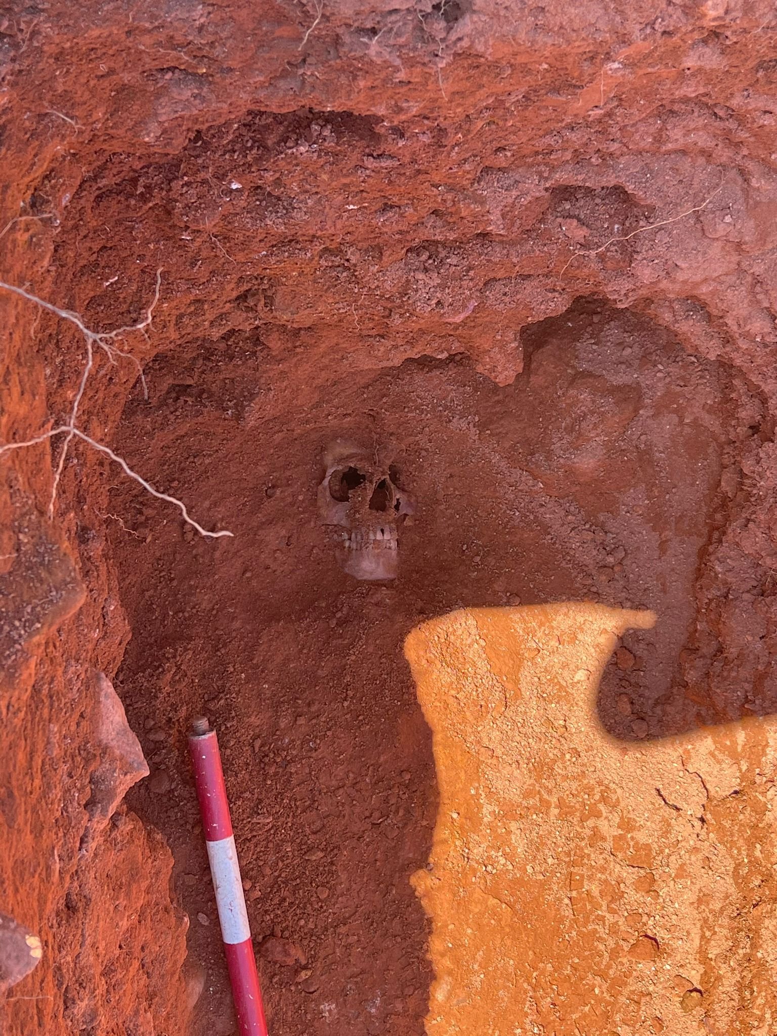 Hallan el primer resto óseo en la fosa común de Riotinto