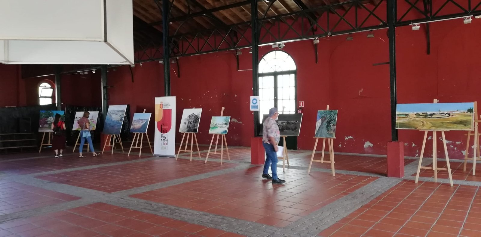 Jerónimo Díaz se alza con el primer premio del concurso de pintura al aire libre de Zalamea