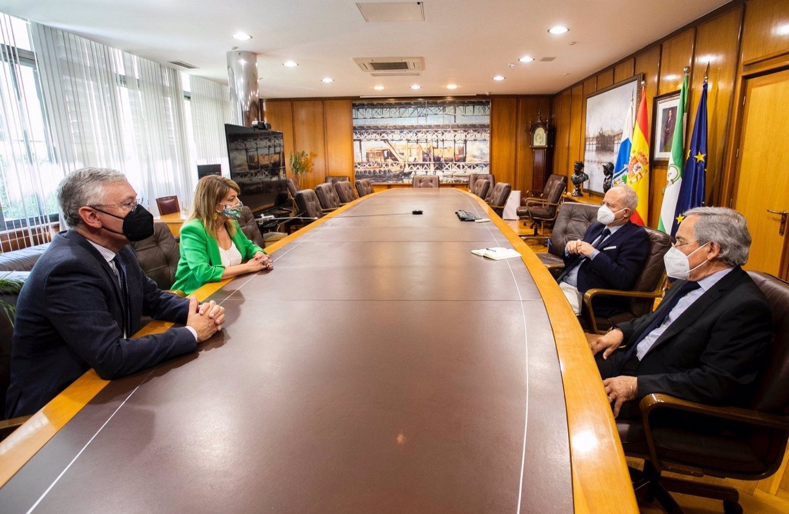 El Puerto de Huelva recibe la visita del presidente del Puerto de Sines