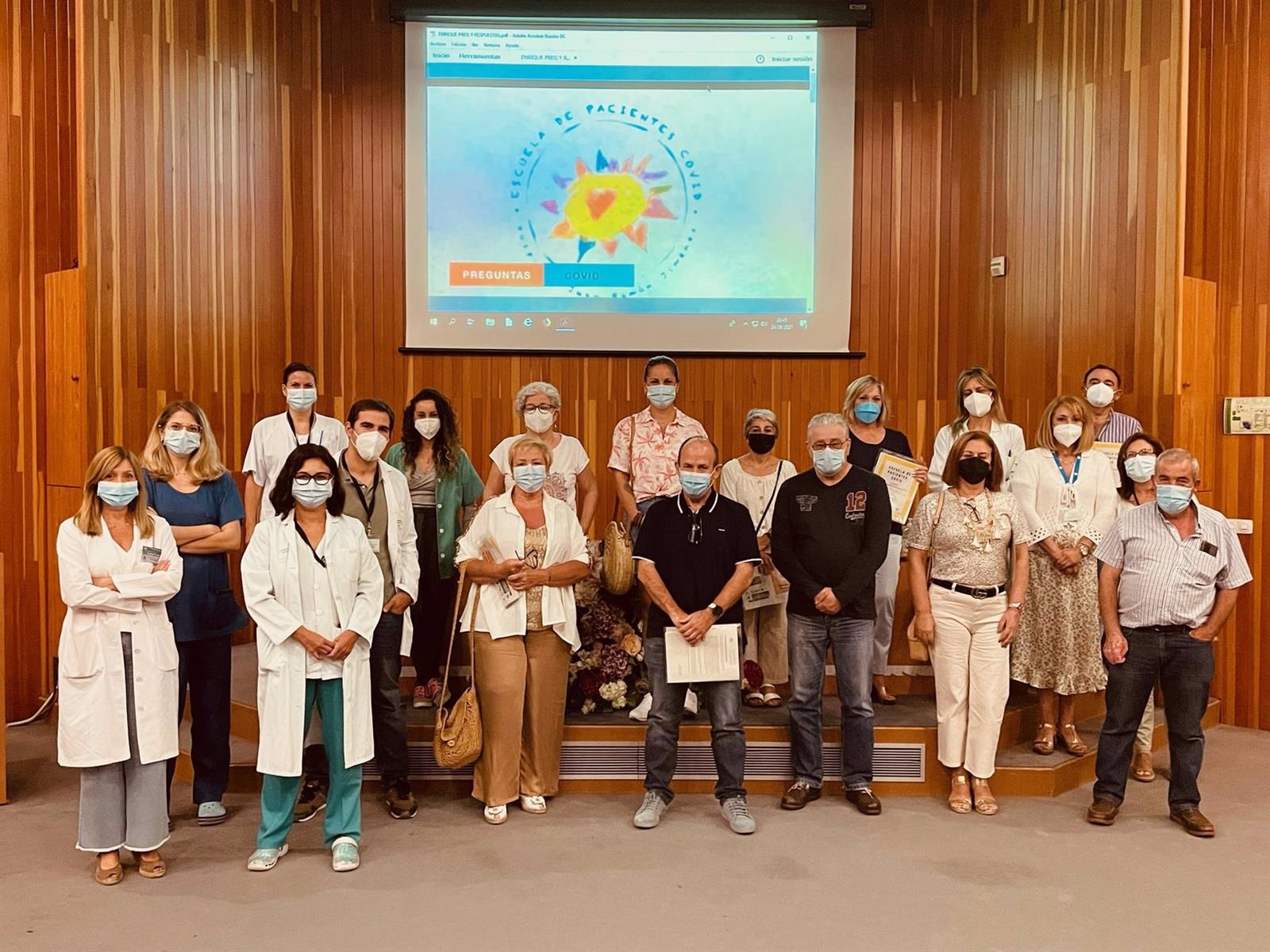 La escuela de pacientes Covid del Juan Ramón ofrece más formación sobre la enfermedad