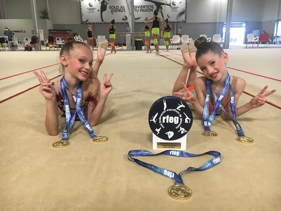 Inés Martín y Daniela Fernández se proclaman campeonas de España de gimnasia rítmica