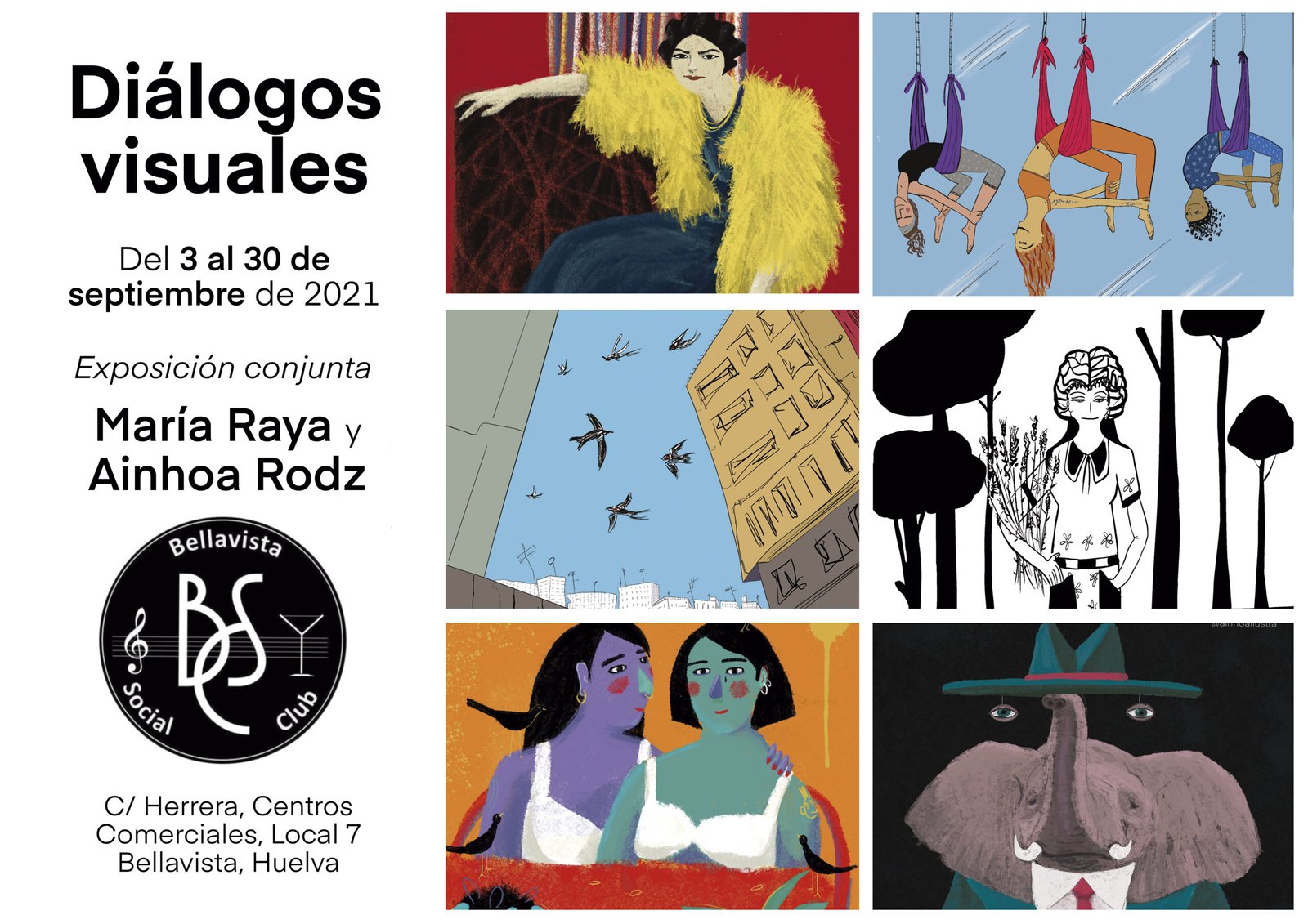 María Raya y Ainhoa Rodz ofrecerán ‘Diálogos Visuales’ en el Club Social de Bellavista