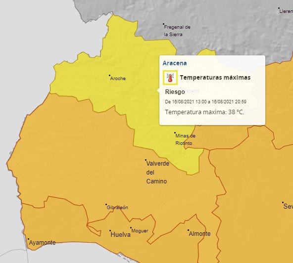 La ola de calor se extiende en la Cuenca Minera este lunes aunque el aviso baja a nivel amarillo