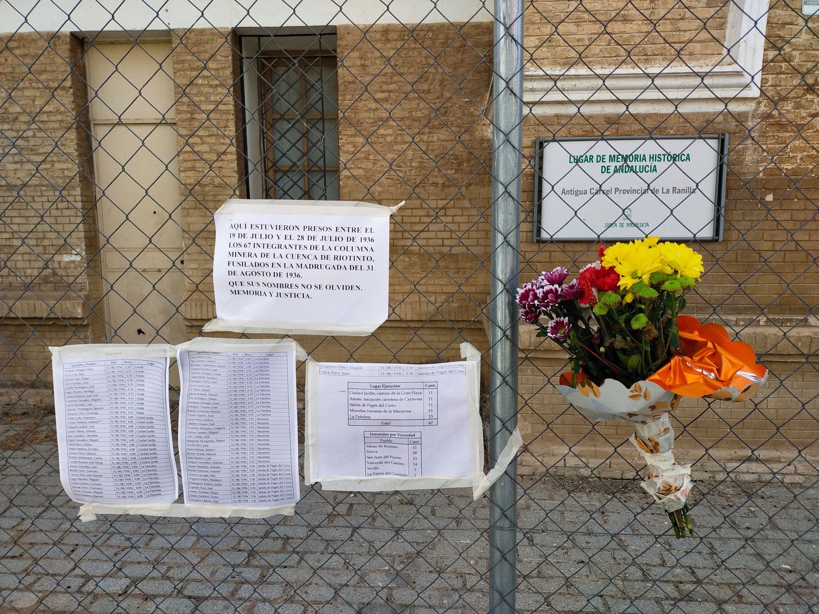 Emotivo homenaje a los fusilados de la Columna Minera por el 85 aniversario de sus asesinatos
