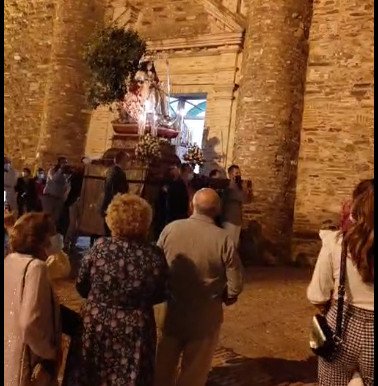 La Divina Pastora procesiona por Zalamea