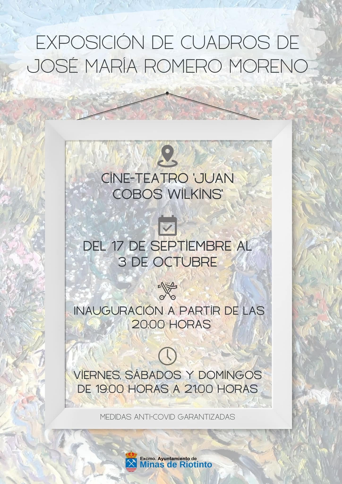Los cuadros de José María Romero se exponen a partir de este viernes en Riotinto