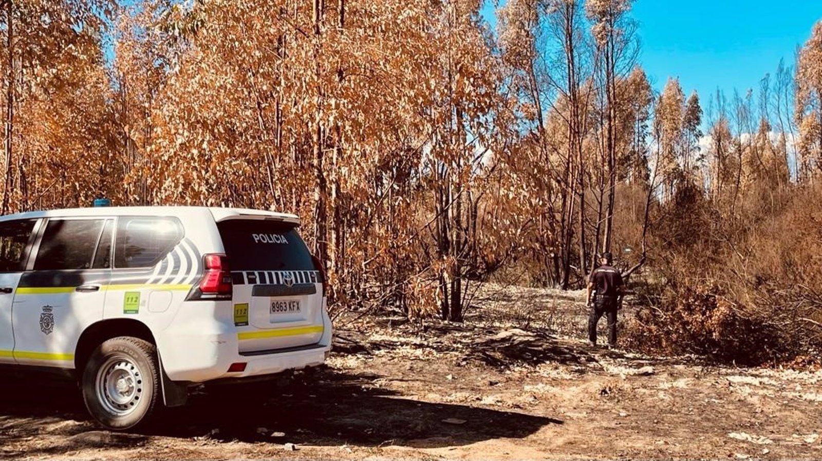 Investigan a un hombre por el incendio de Gibraleón que afectó a 64 hectáreas