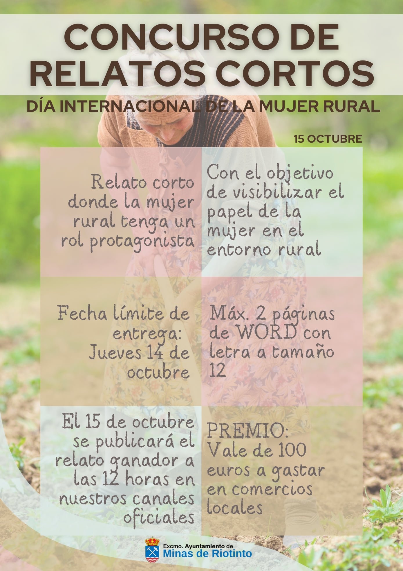 Concurso de relatos cortos por el Día Internacional de la Mujer Rural
