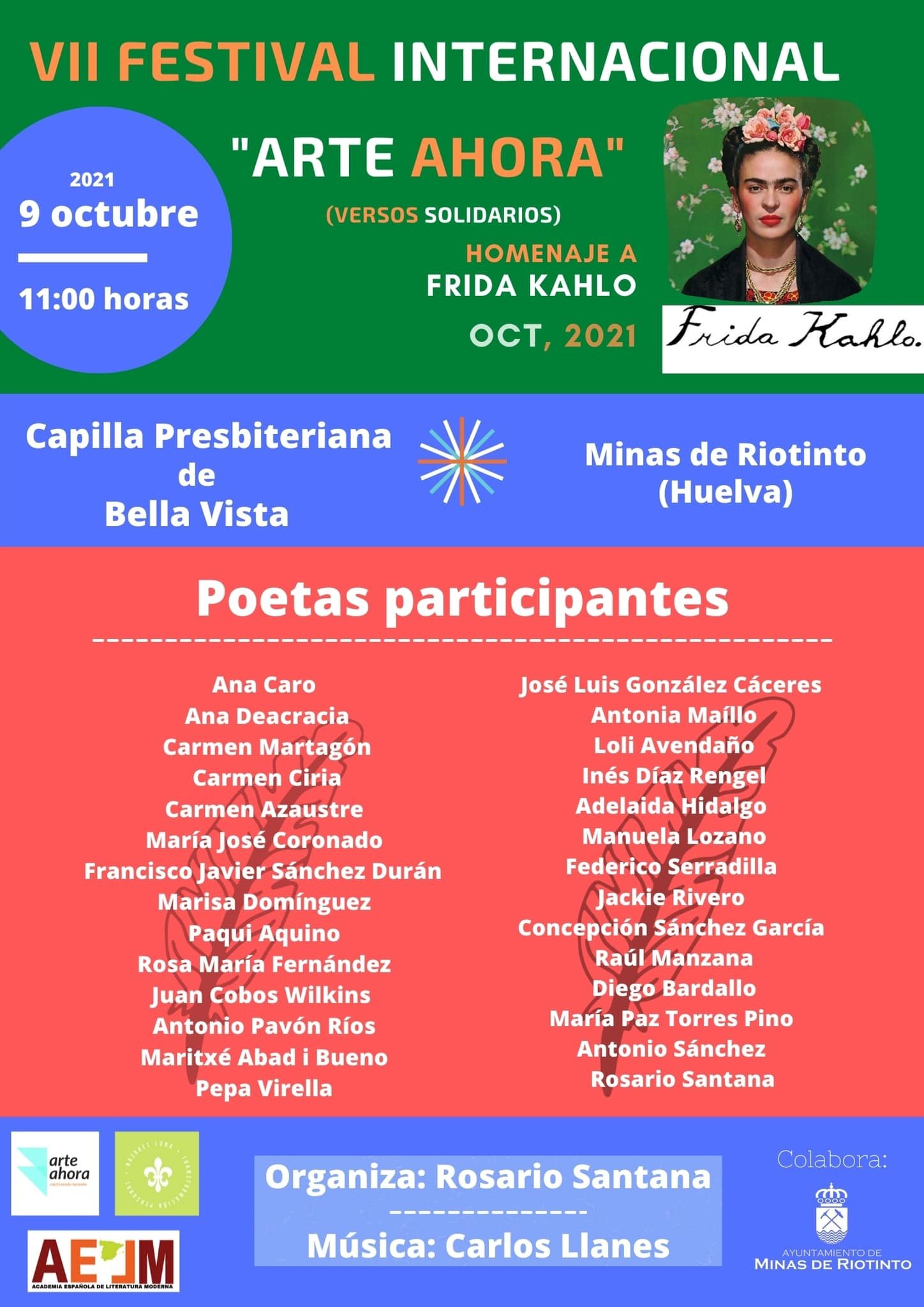 Casi una treintena de poetas homenajean a Frida Khalo este sábado en Riotinto