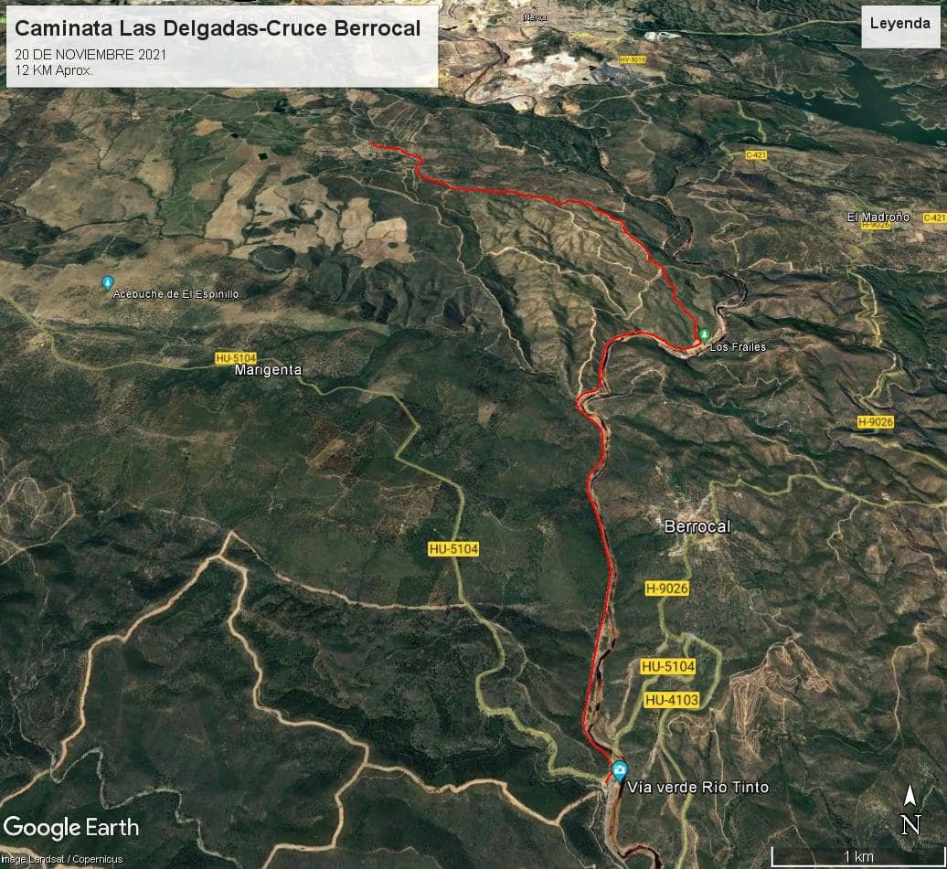 Organizan una caminata entre Las Delgadas y el cruce de Berrocal este sábado