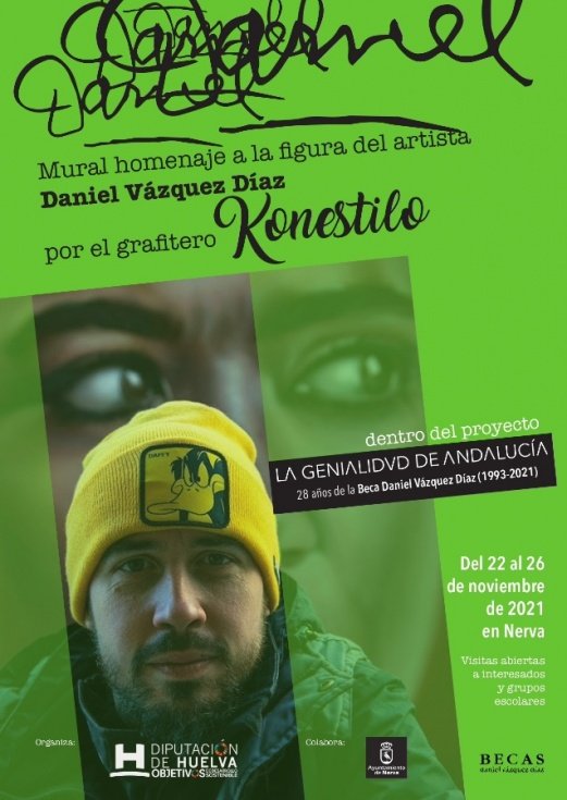 Konestilo realizará en Nerva un mural homenaje a Daniel Vázquez Díaz