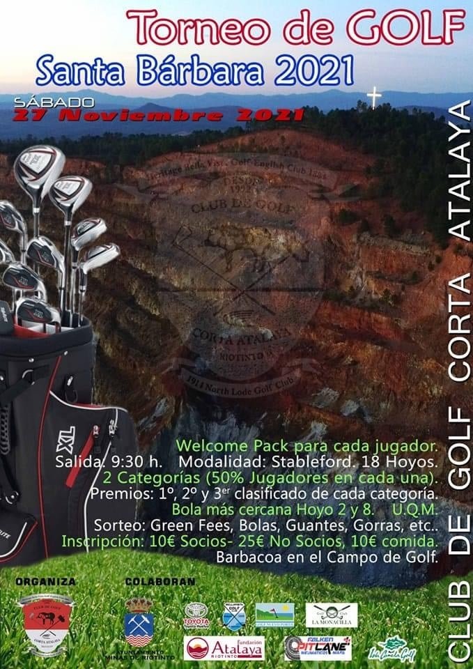 Riotinto acoge este sábado el torneo Santa Bárbara de golf