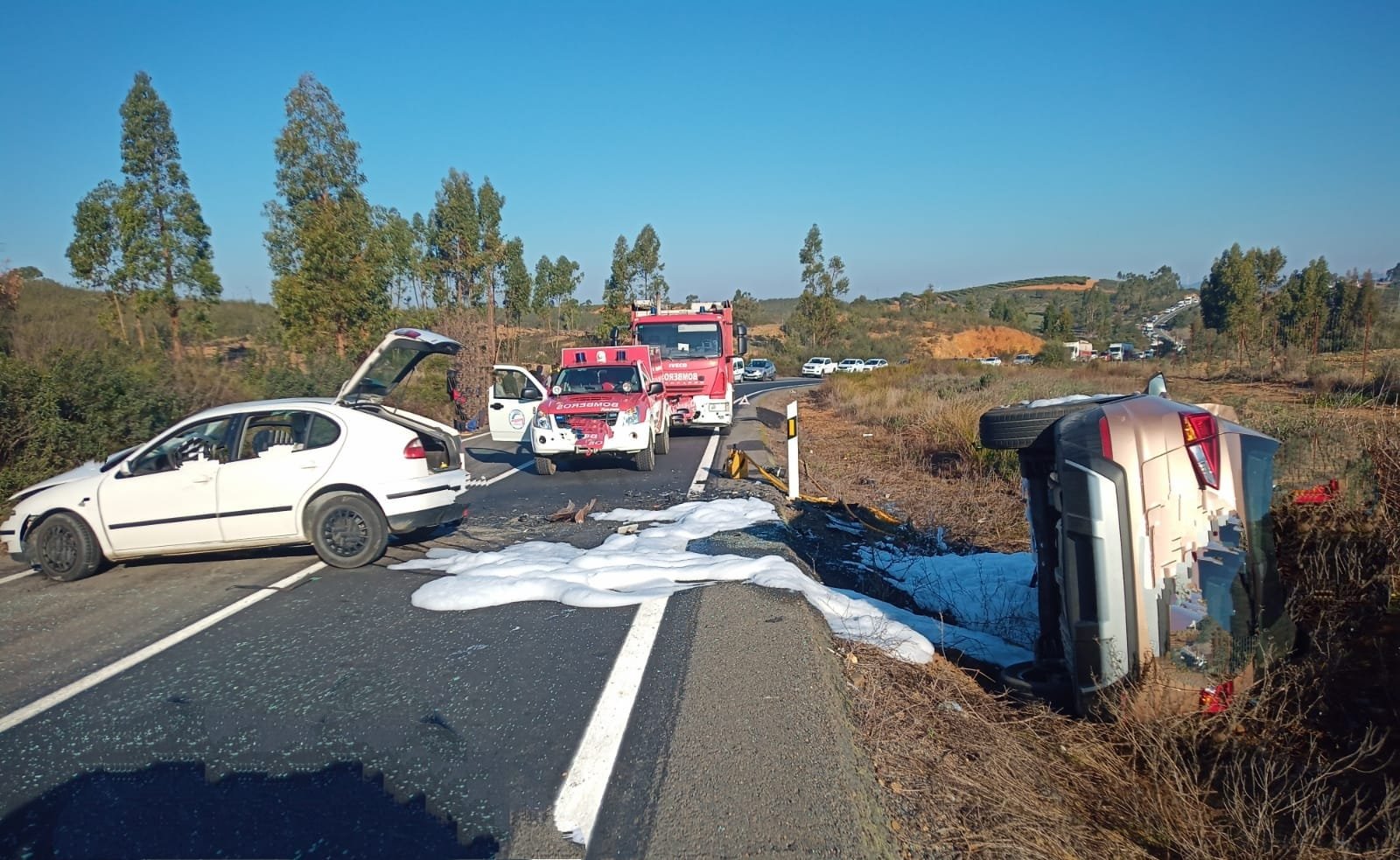 Dos hospitalizados tras un accidente en San Bartolomé