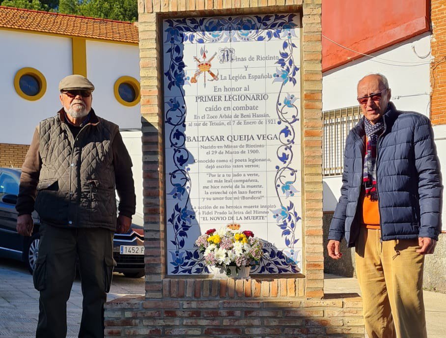 El primer legionario caído en combate recibe un homenaje en Riotinto