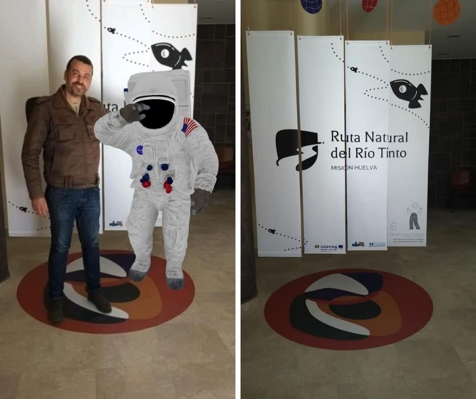 Un astronauta virtual para fotografiarse en El Campillo
