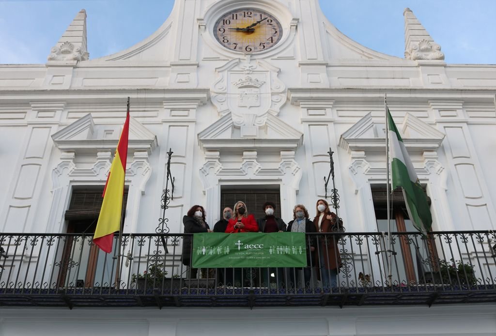 Cartaya se ilumina de verde contra el cáncer