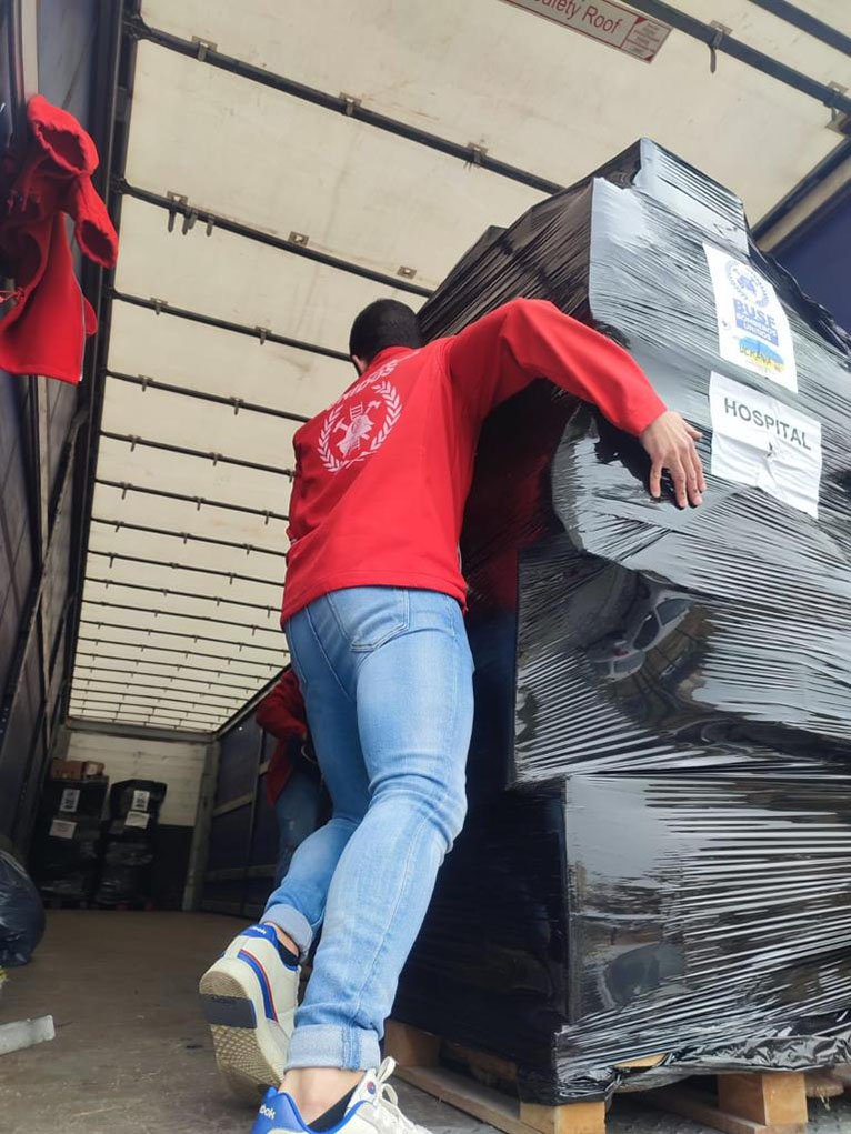 Ucrania agradece a los bomberos el contingente humanitario enviado desde Huelva
