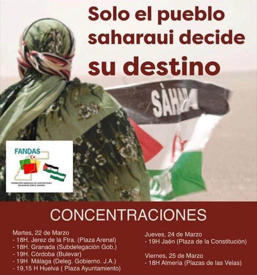 Convocan una concentración en Huelva por la autodeterminación del pueblo saharaui
