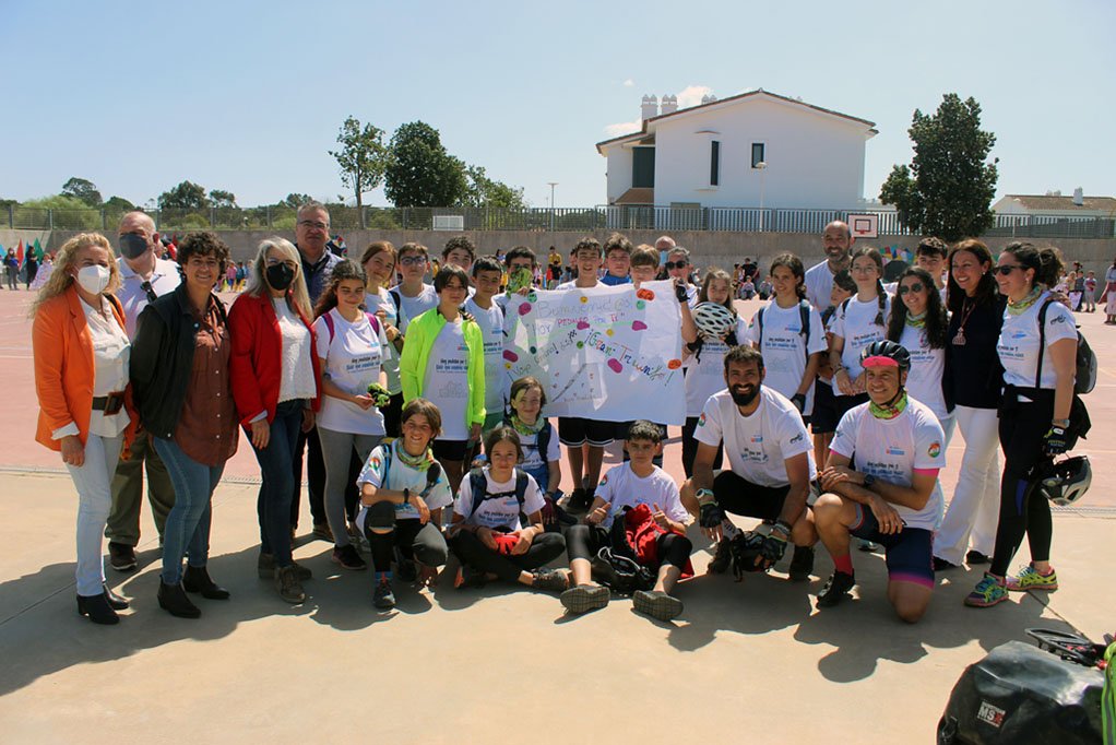 Cartaya acoge la meta del reto solidario ‘Hoy Pedaleo por ti’