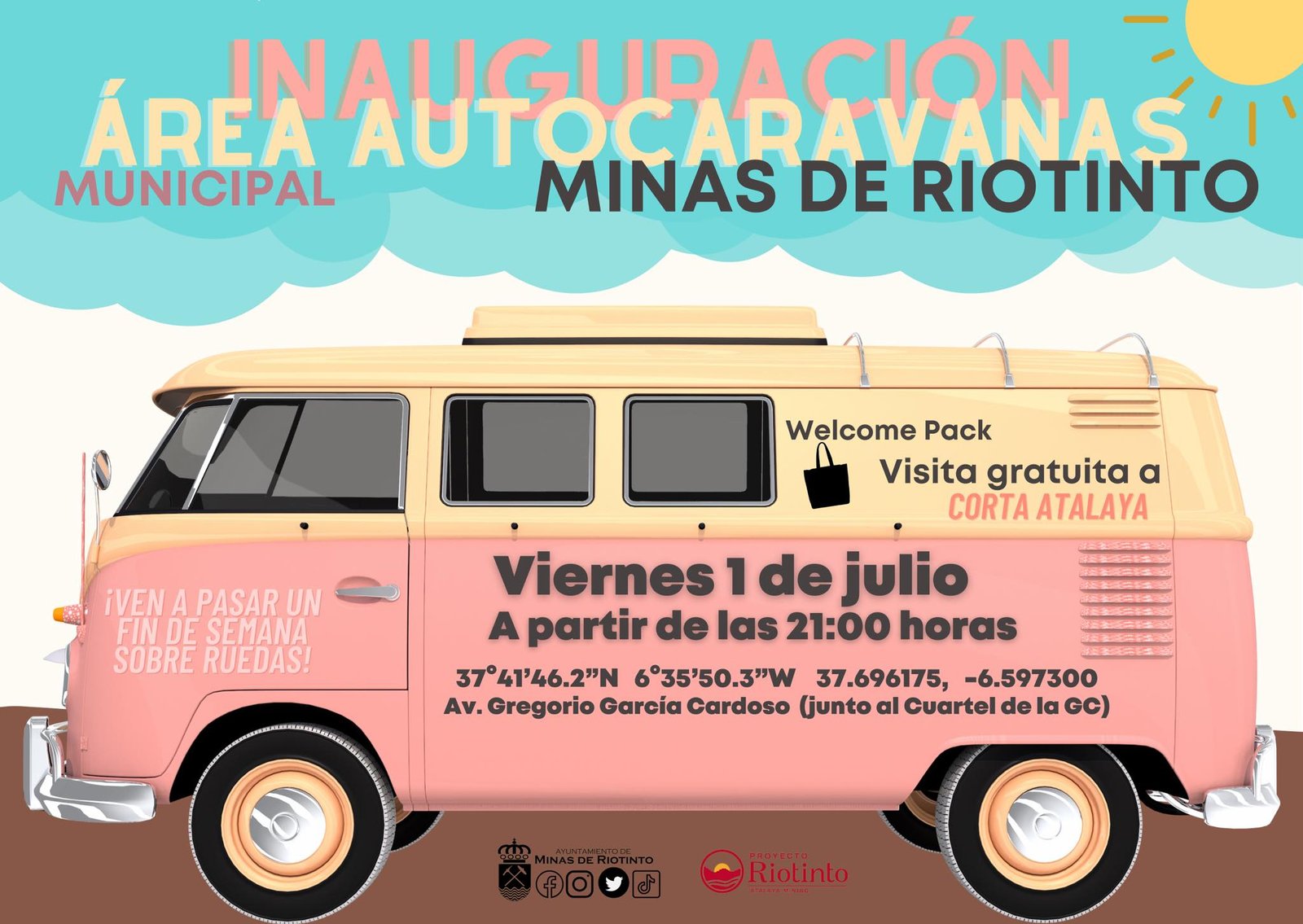 Riotinto estrena un área de autocaravanas el próximo 1 de julio