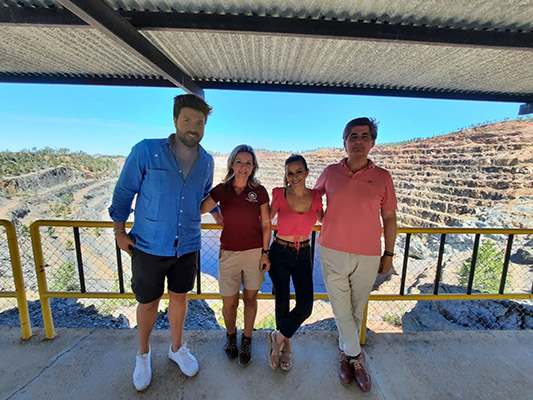 Influencers andaluces conocen el Parque Minero de Riotinto